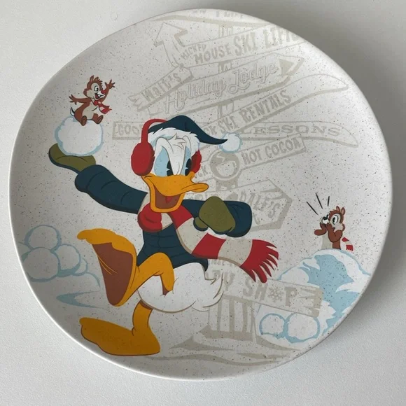 Disney Parks Walt’s Holiday Lodge Collection set of 4 salad plates - Picture 10 of 11